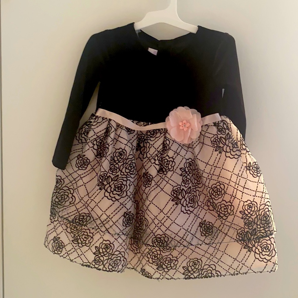 Pink and black dress with sparkles